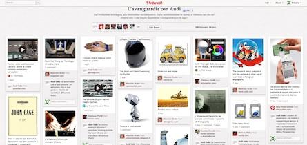 Pinterest, strategia semplice ed efficace: Audi