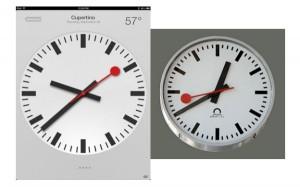 Orologio in iOS6 iPad troppo simile a quello svizzero