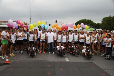 la mezza maratona di San Miniato