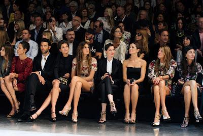 Front row to the Dolce & Gabbana fashion show p/e 2013