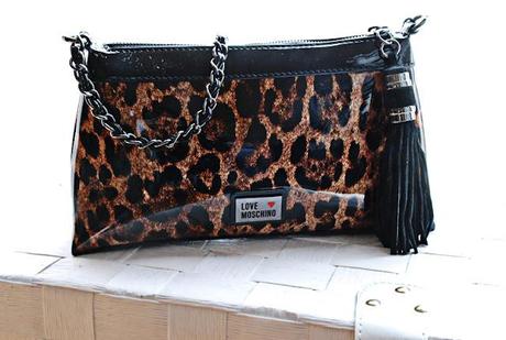 LOVE MOSCHINO  Shining Leopard Pochette