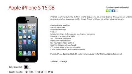 I piani di Vodafone per l’iPhone 5