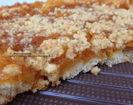 Crostata con mele e confettura di albicocche