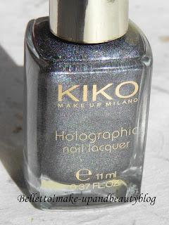 Kiko - Holographic Nail Lacquer n.400 Steel Grey Lavish Oriental Collection