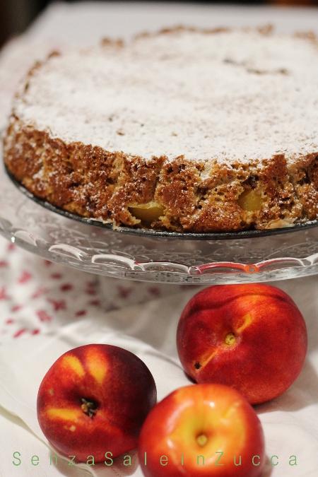 Torta pesche e amaretti...