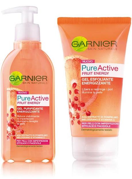 Garnier Pure Active Fruit Energy per una pelle pulita e senza imperfezioni
