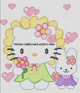 Schema punto croce Hello Kitty