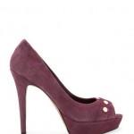 Suede Peeptoe Shoes MANGO