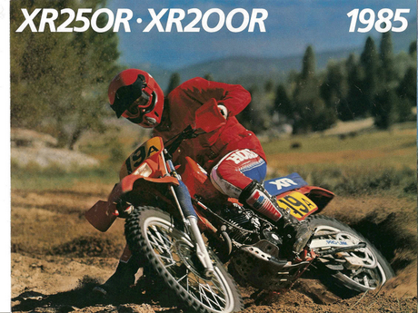 Vintage Brochures: Honda XR 250 R / XR 200 R 1985 (Usa)