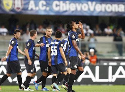 Chievo-Inter 0-2, Alvaro Pereira e Cassano regalano il successo ai nerazzurri