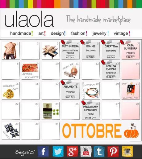 Calendario ottobre