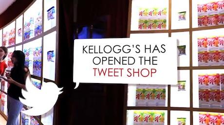 Paga con un tweet, per la Social Media Week. Kellog's.