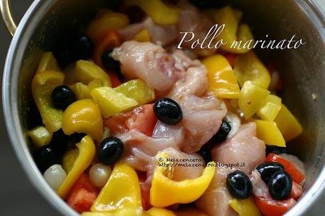 Pollo marinato alle verdure