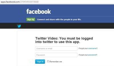 Attacco a twitter attraverso facebook