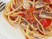 Spaghetti alle alici, pomodorini basilico