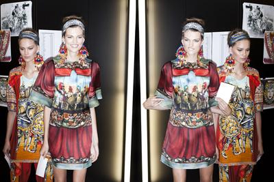 Dolce & Gabbana p/e 2013 Backstage ... The Sicilian Folk