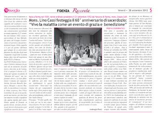 Il 60° anniversario di Sacerdozio