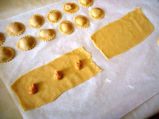 TORTELLI DI FARRO CON ZUCCA E PATATE