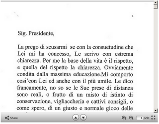 La lettera di Lavitola a Berlusconi. Il testo