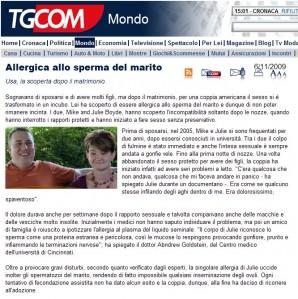 Allergica allo sperma del marito