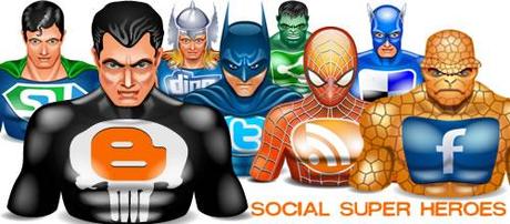 10 icone Social Media a forma di SuperEroi