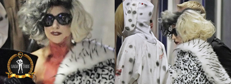 Halloween: Lady GaGa diventa Crudelia De Mon