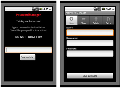 L’angolo dello sviluppatore – Android – “PasswordManager”