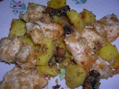 Pollo e patate croccanti