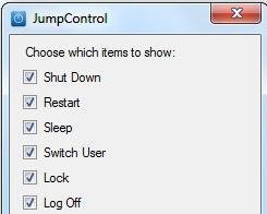 jump control per windows 7