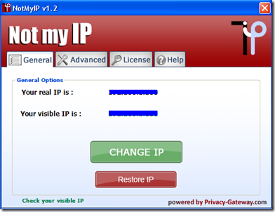 Navigare anonimi con NotMyIP