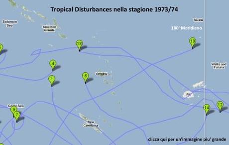 Perturbazioni Tropicali nella stagion 1973/74 (La Nina)