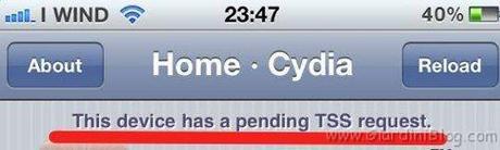 Pending TSS request Pending TSS request