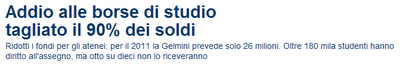 LA GELMINI VUOLE UNA SCUOLA SOLO PER RICCHI