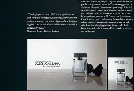 The One Gentleman by Dolce & Gabbana