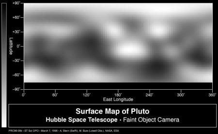 Hubble svela la superficie di Plutone per la prima volta