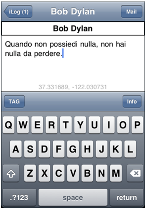 L’angolo dello sviluppatore – iPhone/iPad – “iLog”