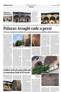 Il crollo di Palazzo Arzaghi: rassegna stampa