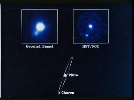 Plutone e Caronte osservati da HST
