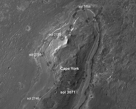 OPPORTUNITY map sol 3071