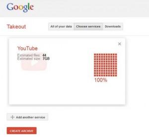 Google estende Takeout anche su Youtube