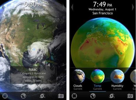 The App of the Week : Living Earth, un modo diverso di vedere le previsioni del tempo su iPad