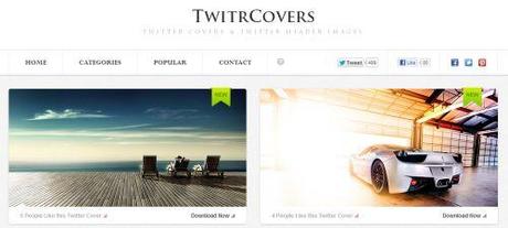 Twitrcovers - tante immagini gratis per personalizzare il nuovo profilo Twitter