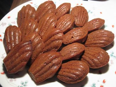 Madeleines al cioccolato per Valentina