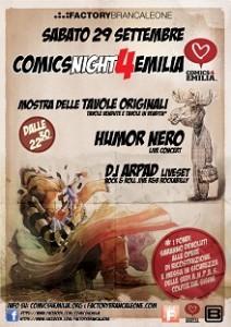 Una mostra e un concerto grazie a Comics4Emilia