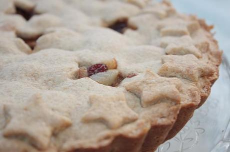 Crostata di farro con mele e pere alla cannella