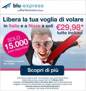 blu-express: Voli Italia e Nizza da €29,98 all inclusive
