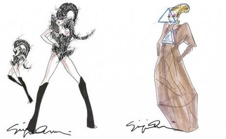 Costumi Giorgio Armani di Lady Gaga