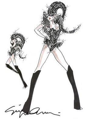 Costumi Giorgio Armani di Lady Gaga