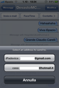 iMessage e il nuovo merge