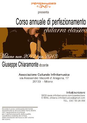 Corso annuale di Perfezionamento per Chitarra Classica a Milano